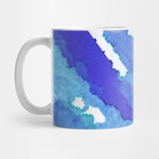 Blue-green rain pattern Mug